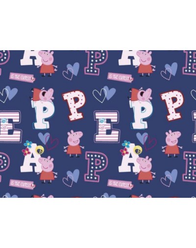 Tela Peppa Pig letras (25x150 cm.)