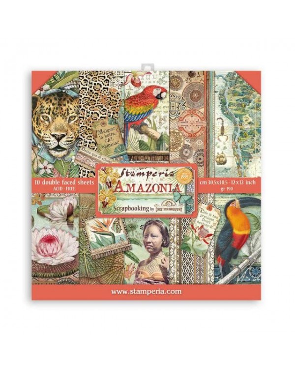 Colección Amazonia (12”x12”) Stamperia