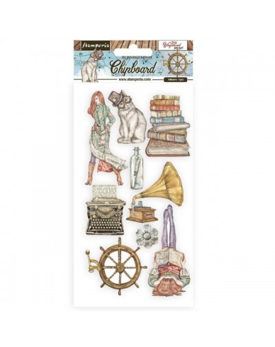 Chipboard cm 15x30 - Lady...