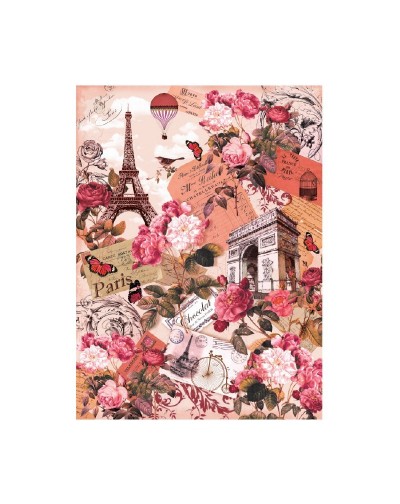 Papel de Arroz PARÍS ROSA