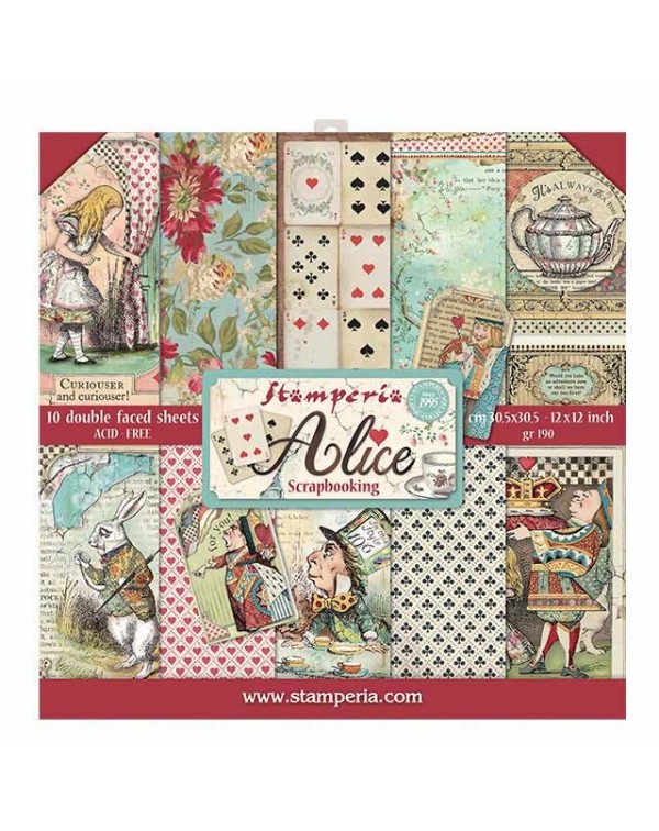 Colección Alice 12x12" stamperia SBBL52